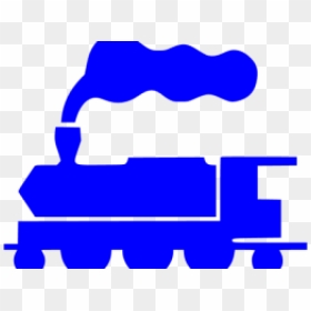 Long Clipart Blue Train - Icon Blue Train Png, Transparent Png - train icon png