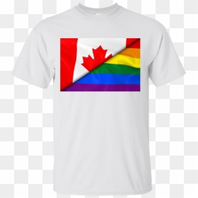 Canadian Pride Flag - Maple Leaf, HD Png Download - pride flag png