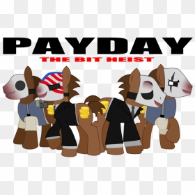 The Heist Payday 2 Applejack Cartoon Mammal Vertebrate - Cartoon, HD Png Download - payday 2 logo png