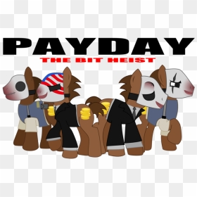 The Heist Payday 2 Applejack Cartoon Mammal Vertebrate - Cartoon, HD Png Download - payday 2 logo png