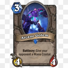 Arcane Golem Card, HD Png Download - hearthstone card png