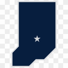 Indiana Pacers Alternate Logo , Png Download - Indiana With State Capital As A Star, Transparent Png - pacers logo png