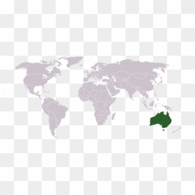 New Zealand And Italy, HD Png Download - blank world map png