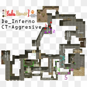 De Inferno Aggresive - De Inferno Map Cs 1.6, HD Png Download - csgo ct png