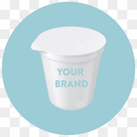 Blank Yogurt Cup 23311508 Copy - Circle, HD Png Download - blank label png