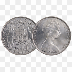 Transparent 50 Cent Australian Coin, HD Png Download - 50 dollar bill png