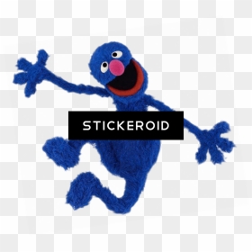 Sesame Street Grover Happy Jump - Grover Sesame Street Characters, HD Png Download - grover png