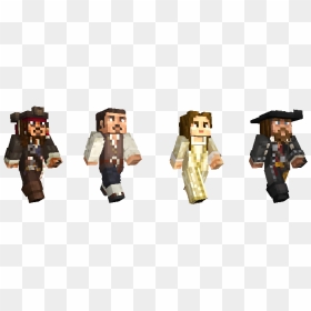 Minecraft Pirate Skin, HD Png Download - pirates of the caribbean logo png