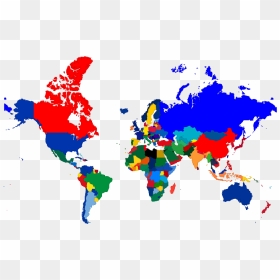 Norway Sweden Denmark On A World Map, HD Png Download - mapa de venezuela png