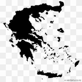 Greece Map Vector, HD Png Download - blank world map png