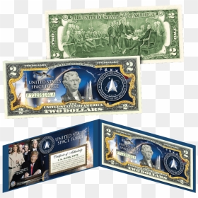 Trump Space Force $2 Bill - Space Force $2 Bill, HD Png Download - 50 dollar bill png