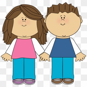 Boy Scared Holding Book Clipart Image Free Download - Brother And Sister Clipart, HD Png Download - scared kid png