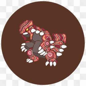 Groudon - Circle, HD Png Download - groudon png