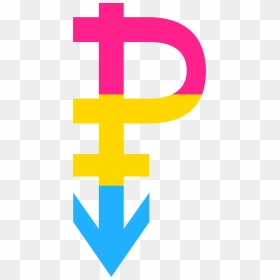 What Does The Pansexuality Flag And Symbol Look Like - Pansexual P, HD Png Download - pride flag png