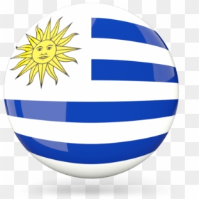 Glossy Round Icon - Uruguay Flag Icon Png, Transparent Png - uruguay flag png