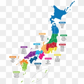 Religions In Japan Map , Png Download - Religions In Japan Map, Transparent Png - japan map png