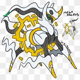 Mega Arceus - Pokemon Mega Arceus Drawing, HD Png Download - arceus png