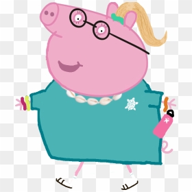Daddy Pig Is A Visco Girl Skskskskskskskskskskksk - Daddy Pig Mummy Pig Peppa Pig, HD Png Download - peppa pig friends png