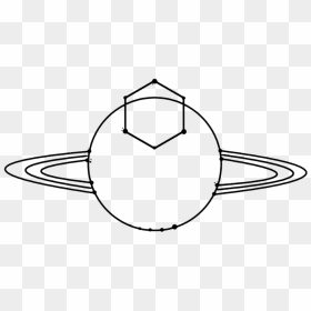 Saturn ✧ The Other Planets - Line Art, HD Png Download - concentric circles png