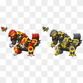 Pixel Art Pokemon Primal Groudon, HD Png Download - groudon png