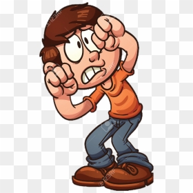 Cartoon Scared Boy, HD Png Download - minglee png