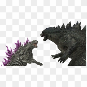 Godzilla 2014 Vs Godzilla 2000 By Sonichedgehog2 - Godzilla 2014 And Godzilla 2000 Size, HD Png Download - godzilla 2014 png