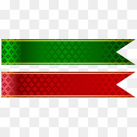 Banner Freeuse Red And Green Tapes Set Png Clipart - Strip Clipart, Transparent Png - red ribbon banner png