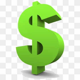 Green Dollar Symbol Png Clipart - Transparent Background Dollar Sign, Png Download - dollar symbol png