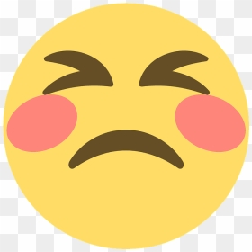 Persevering Face Emoji Clipart - 喜 怒 哀乐 表情, HD Png Download - tired emoji png