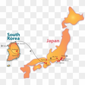 0 Png - Japan South Korea Itinerary, Transparent Png - japan map png