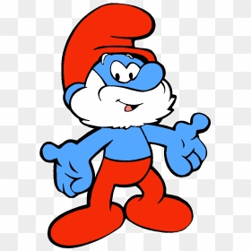 Smurfs Png Clipart Background - Papa Smurf Cartoon, Transparent Png - smurfs png