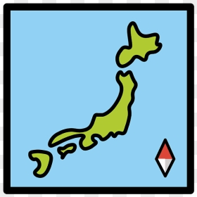 Map Of Japan Emoji Clipart - Cartoon, HD Png Download - japan map png