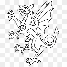 Somerset Dragon White Clip Arts - Shang Dynasty Dragon Drawing, HD Png Download - white dragon png