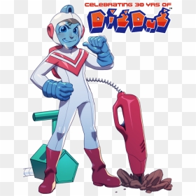 Taizo Hori As He Appears For His 30th Anniversary Of - Dig Dug Taizo Hori, HD Png Download - dig dug png