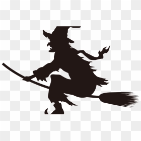 19 Halloween Witches Clip Art Freeuse Huge Freebie - Witche On Broom Png, Transparent Png - witch broom png
