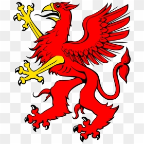 Red Griffin Coat Of Arms, HD Png Download - red bird png