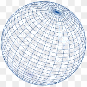 Blue Grid Sphere Clip Arts - Grid Sphere Png, Transparent Png - blue sphere png