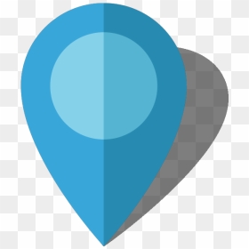 Location Map Pin Light Blue10 - Circle, HD Png Download - map pin icon png