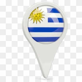 Round Pin Icon - Uruguay Pin Flag Png, Transparent Png - uruguay flag png