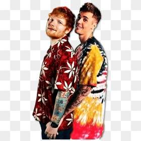 Ed Sheeran And Justin, HD Png Download - justin bieber png 2015