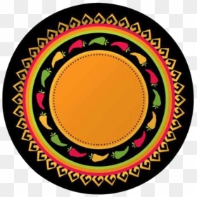 Fiesta Mexican Party Dinner Plates - Cinco De Mayo Round Rug Png, Transparent Png - mexican party png