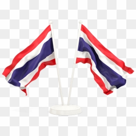 Two Waving Flags - Waving Norway Flag Png, Transparent Png - thailand flag png