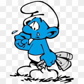 The Smurfs Characters Vector Png - Depressed Smurf, Transparent Png - smurfs png