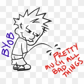 Cartoon, Png Download - Cartoon, Transparent Png - calvin peeing png