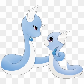 Dragonair And Dratini - Cartoon, HD Png Download - dratini png