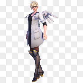 Gallery Image - Overwatch Mercy Doctor Skin, HD Png Download - winston overwatch png