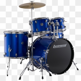 Ludwig Best Drum Kit - Ludwig Drum Set Blue, HD Png Download - drum kit png