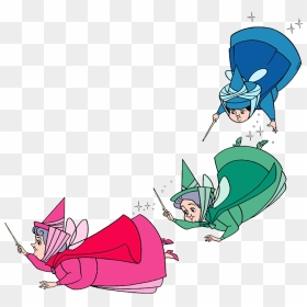 Sleeping Beauty Fairies Flying, HD Png Download - flying fairy png