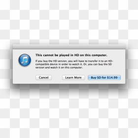 What"s Wrong With Itunes - Os X Error, HD Png Download - download on itunes logo png