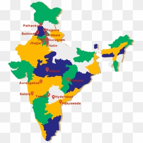India Drinking Age By State, HD Png Download - india map png